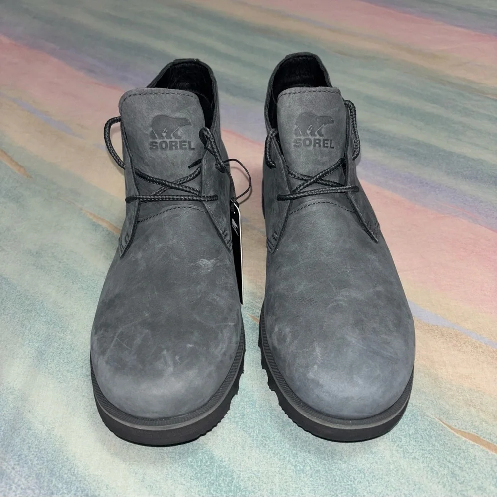Sorel Men’s size 8.5 Kezar Chukka Waterproof Boots Gray Suede Outdoors Casual